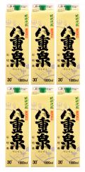 《ハコ割》　八重泉　一升　30度　紙パック　1ケース(6本)《期間限定・送料無料》
