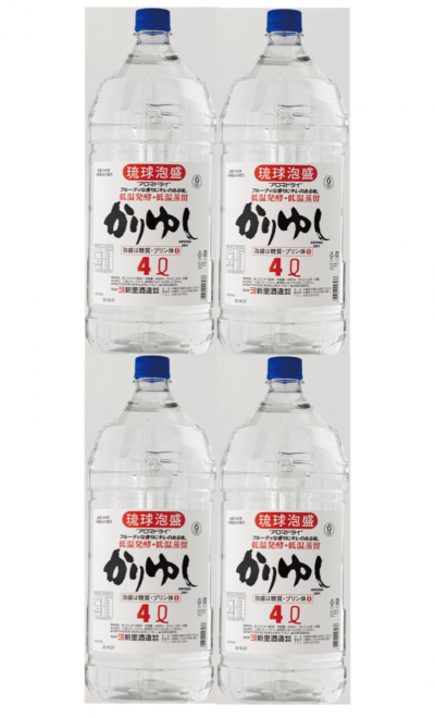 ハコ割》 かりゆし ペットボトル 4L/新里酒造 株式会社:泡盛 ハコ割》 かりゆし ペットボトル 4L/新里酒造 株式会社:泡盛