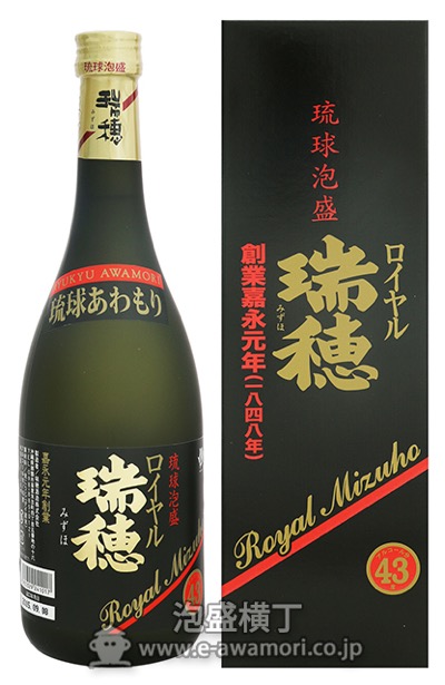 ロイヤル瑞穂 43度720ｍｌ/瑞穂酒造(株)：泡盛・古酒の通販 ...